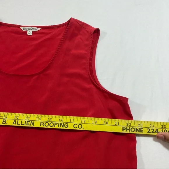 Travel Smith Button Down Cardigan Shirt Women’s Large X-Large Tank Short Sleeve - Picture 8 of 16